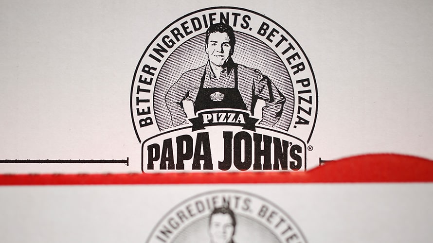 This picture is the logo for Papa Johns. It had John Schnatter, but will soon not contain him in the picture.