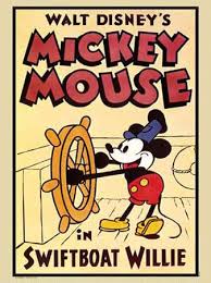 One of the first cartoons featuring Mickey Mouse as Steam Boat Willy.