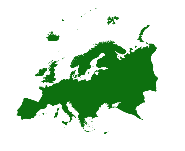 A map of Europe.