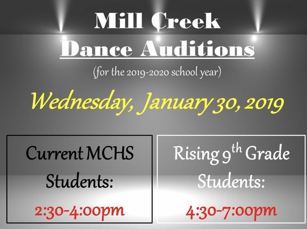 Mill Creek Dance Auditions