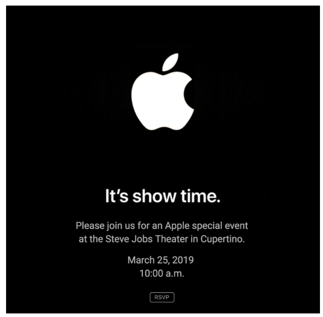 The Apple event invitation.
Courtesy of - Apple.