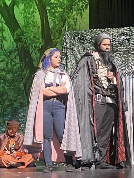 Oriana Bermudez, 12, acting in the Spring 2022 Mill Creek Theatre production of The Hobbit.