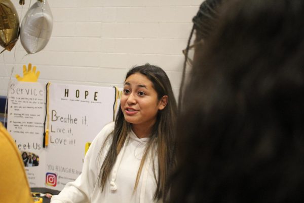 Abby Cervantes, 12, member of the Hispanic Organization Promoting Education. (HOPE)                      