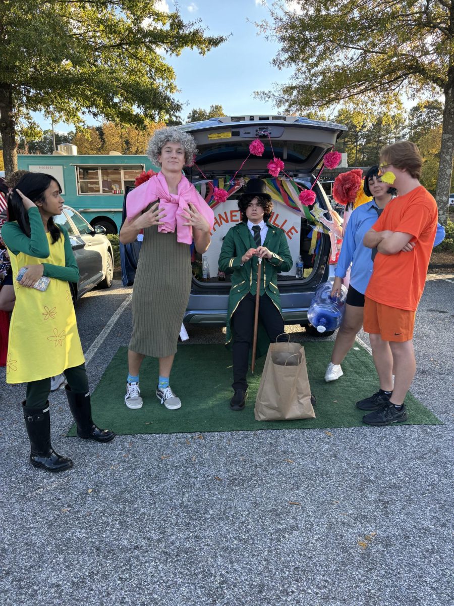 The Lorax themed trunk at Mill Creeks 2023 Trunk or Treat.
