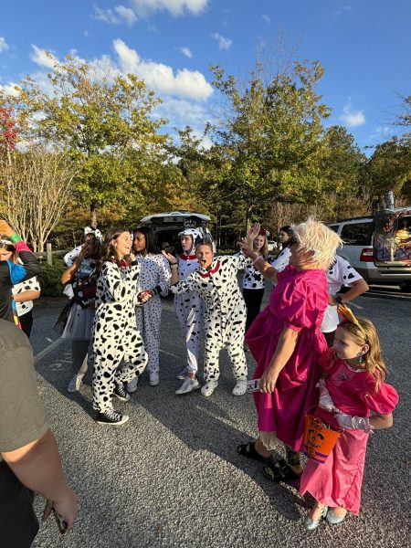 Cow themed trunk at Mill Creeks 2023 Trunk or Treat.