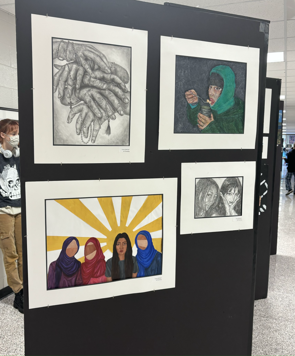 Artwork on display,  at this years Art Show.