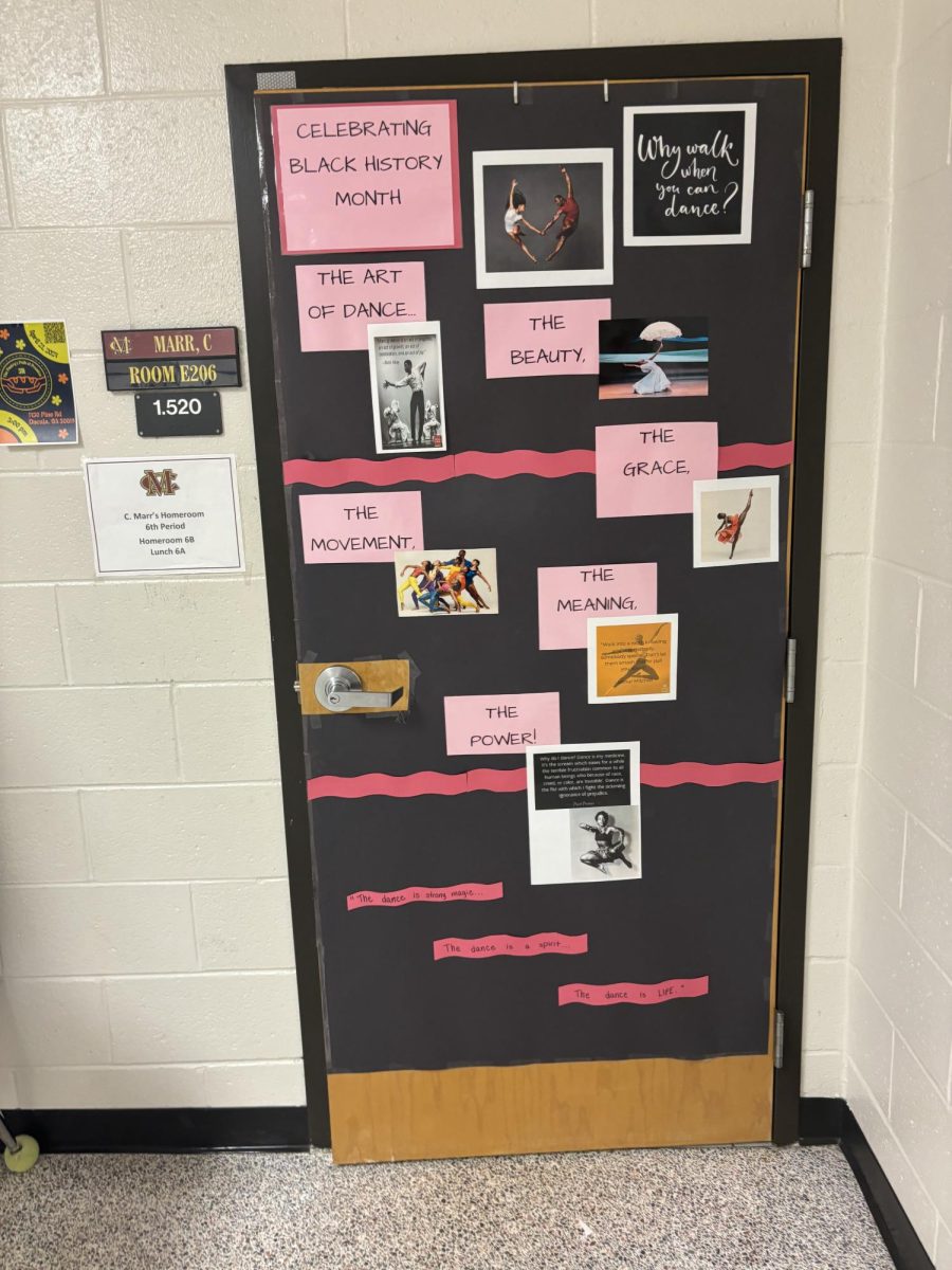 Christina Marr did her door showing black female dancers and the first black ballerina, Misty Copeland. 