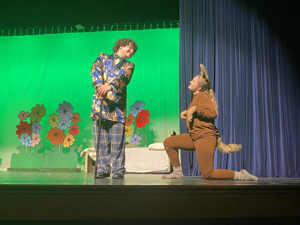Gabe Baez, 12, and Brianna Hancock, 11, at the end of A year with Frog and Toad.