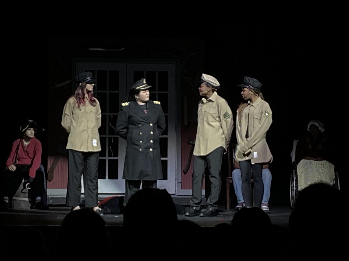 Respected General, played by Nicole Lin,11, with other cast members to prove their innocence in the case of the murder. 